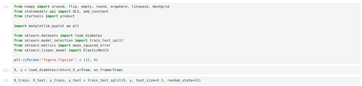 Regresión lineal con red elástica implementación en Python