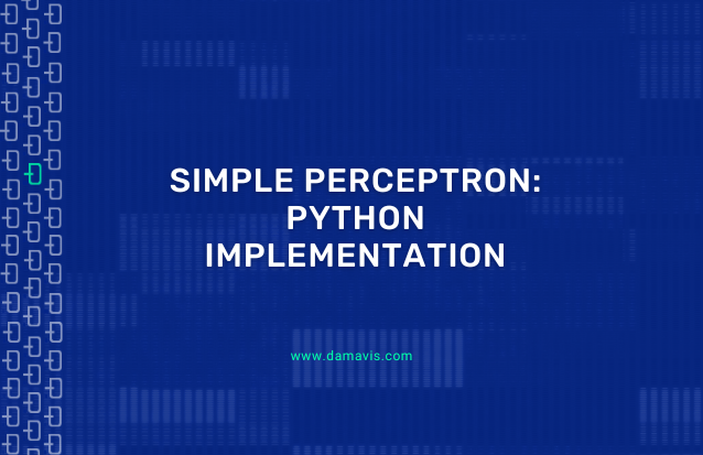 Simple perceptron: Python implementation