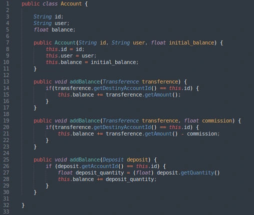 Screenshot of an example of overloading implementation in Python Java