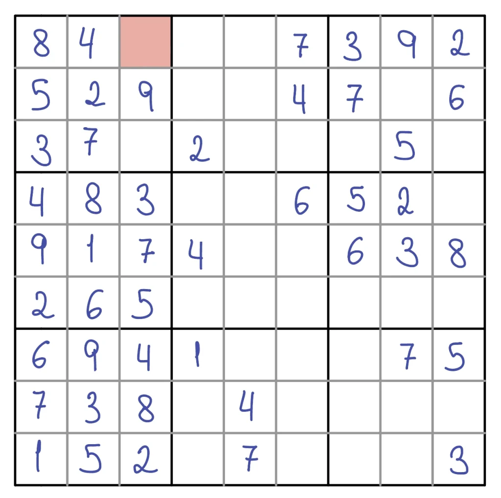 Ejemplo de algoritmo Guess Filler para resolver sudoku