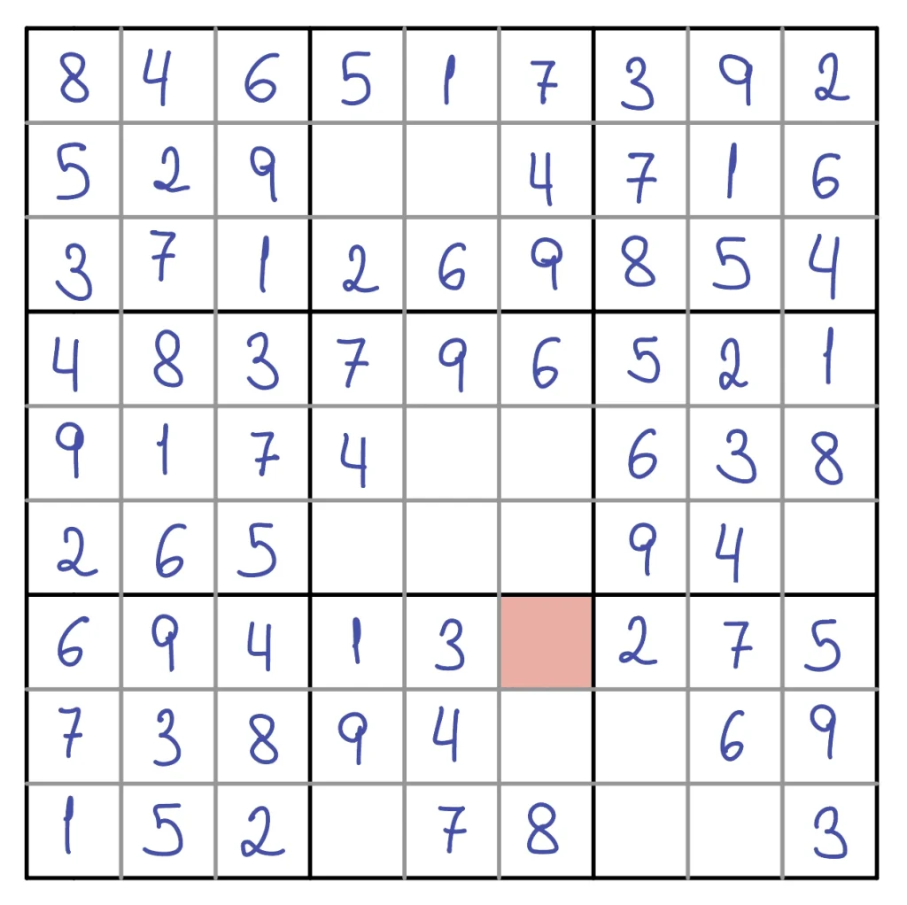 Ejemplo práctico de algoritmo Guess Filler para resolver sudoku