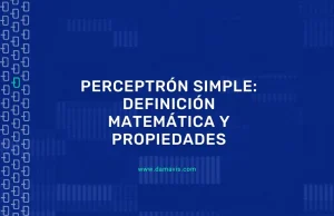 Perceptrón Simple: Definición matemática y propiedades