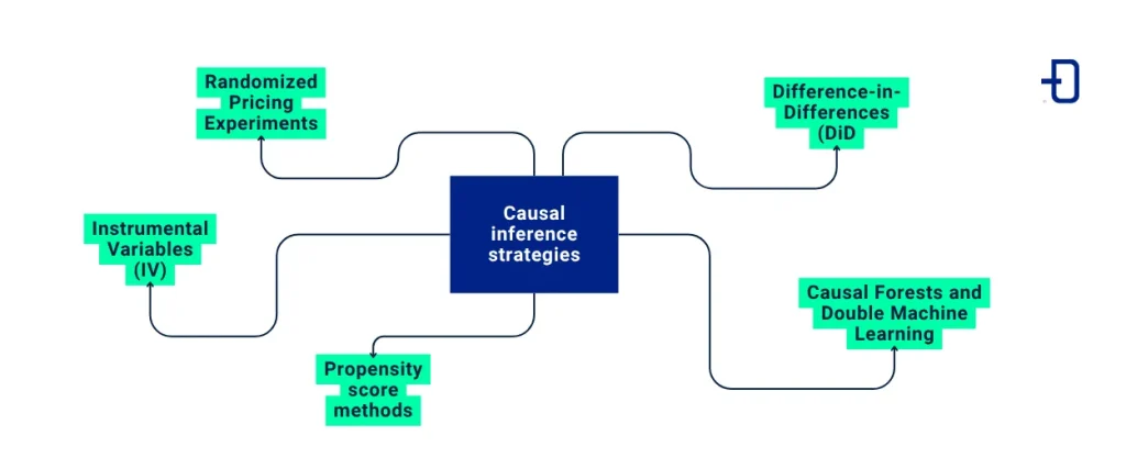 Causal inference strategies for estimating price elasticity of demand
