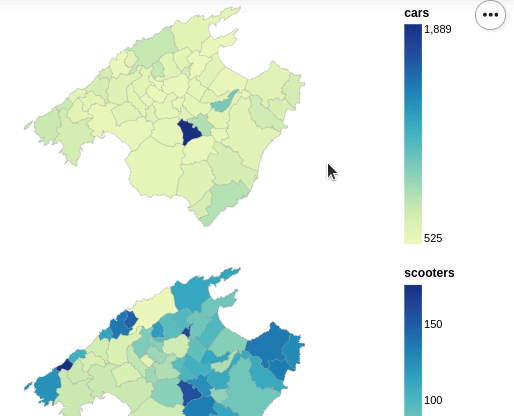 Ejemplo de visualización interactiva de mapa con la librería Altair de Python
