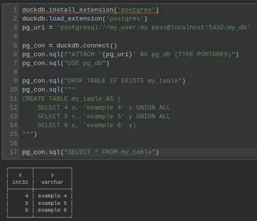 How to create a DuckDB extension to connect it to Postgres