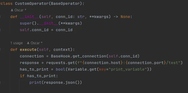 Example of an operator test in Airflow using Python