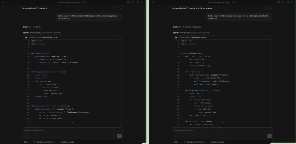 Sample instructions for agents in OpenCode