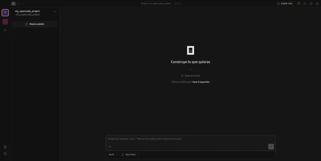 OpenCode Web User Interface