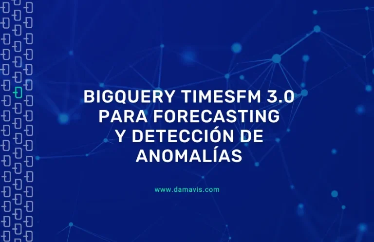 BigQuery TimesFM 3.0 para forecasting y detección de anomalías